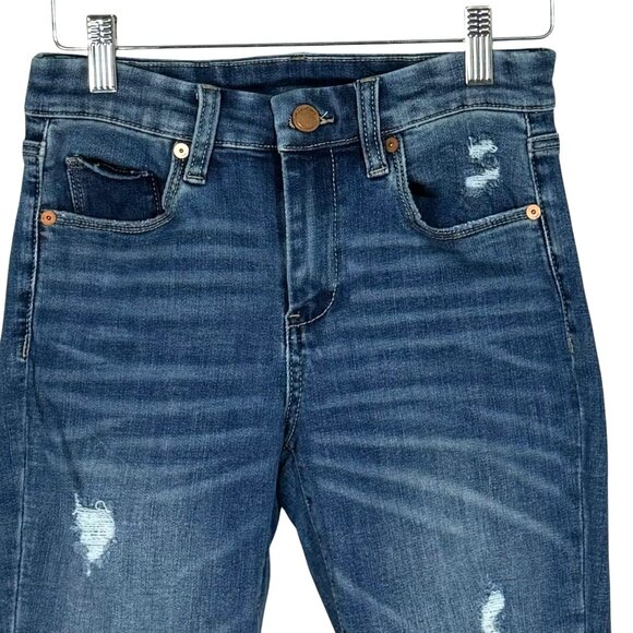 BlankNYC The Bond Mid-Rise Skinny Jeans 25 Distressed Denim - Picture 3 of 7